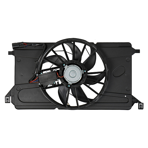 Электровентилятор охлаждения для автомобилей Mazda 3 (BK) (03-) 1.6i (с кожухом и модулем управления)