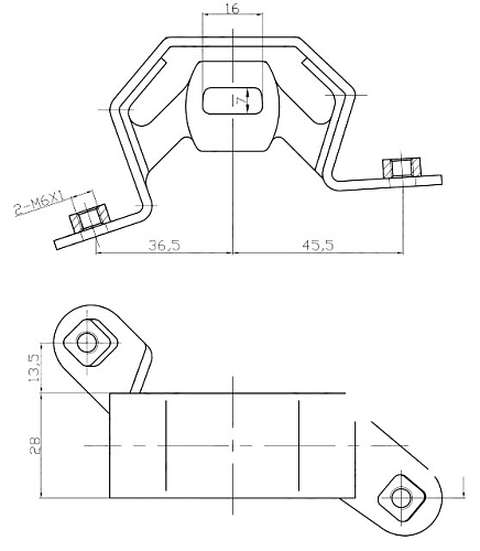 Подвес (подушка) глушителя для автомобилей Toyota Gaia (01-) (1 шт.)