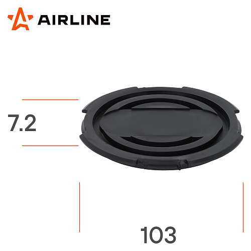 Накладка на домкрат подкатной INDUSTRY D103мм, H7.2мм