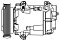 Компрессор кондиционера для автомобилей Megane II (02-) 1.4i/1.6i