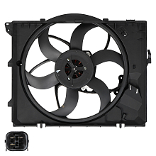 Электровентилятор охлаждения для автомобилей BMW 3 (E90/E91) (05-)/1 (E81) (04-)/X1 (E84) (10-) (с кожухом) (400W)