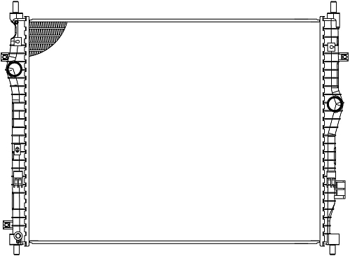Радиатор охлаждения для а/м Changan UNI-K (20-)/CS95 NEW (17-) 2.0T
