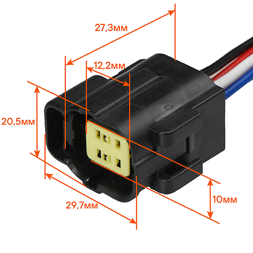 Разъём 4 pin с проводами для датчика кислорода Chevrolet, Nissan, Hyundai