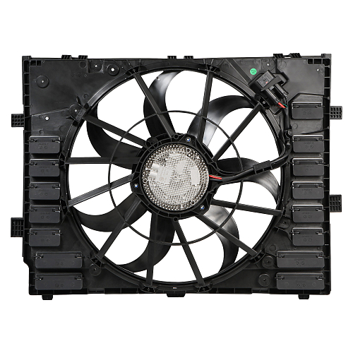 Электровентилятор охлаждения для автомобилей Touareg II (10-) (с кожухом) (600W)