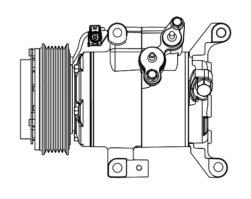 Компрессор кондиционера для автомобилей Mazda CX-5 (11-)/6 (GJ) (13-)/3 (BM) (13-)