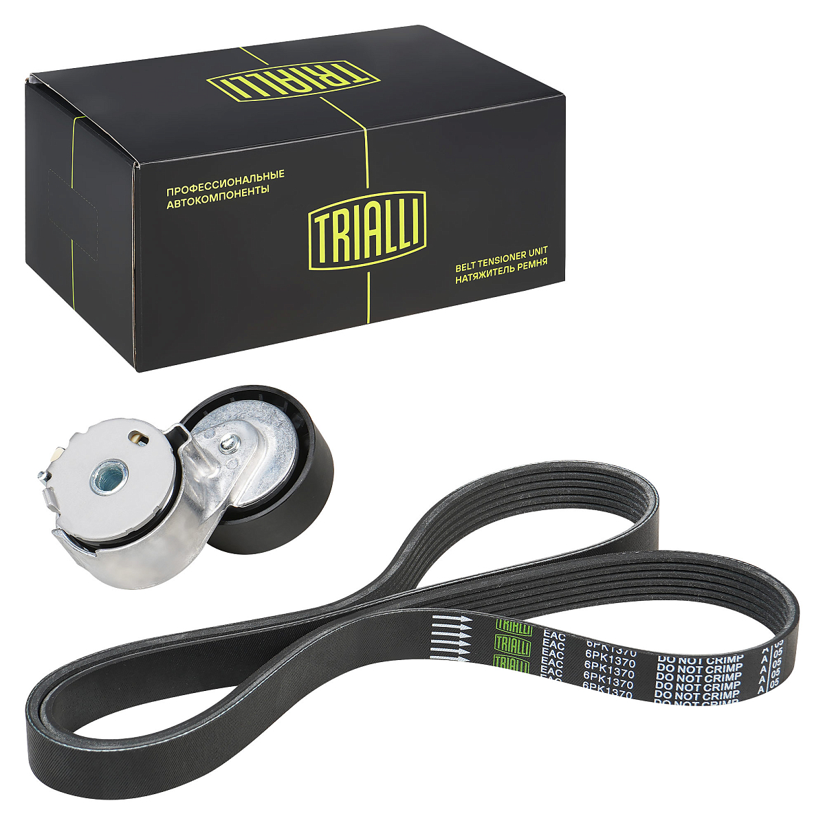 Ремкомплект привода для автомобилей ГАЗ/УАЗ (ЗМЗ-405/409 E-2,3, УМЗ-4216) с ГУР (6PK1370 + натяжитель)