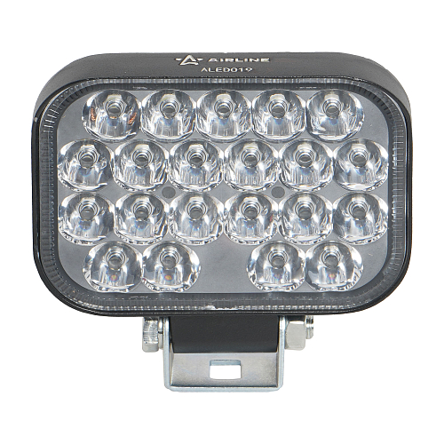 Фара светодиодная прямоугольная, 21LED, дальний свет, 21Вт, 108х80х35мм, 12/24В, PLUS