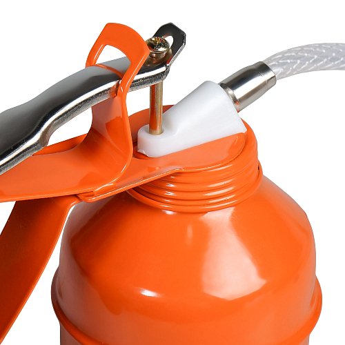 Маслёнка стальная рычажная 250мл, гибкий наконечник