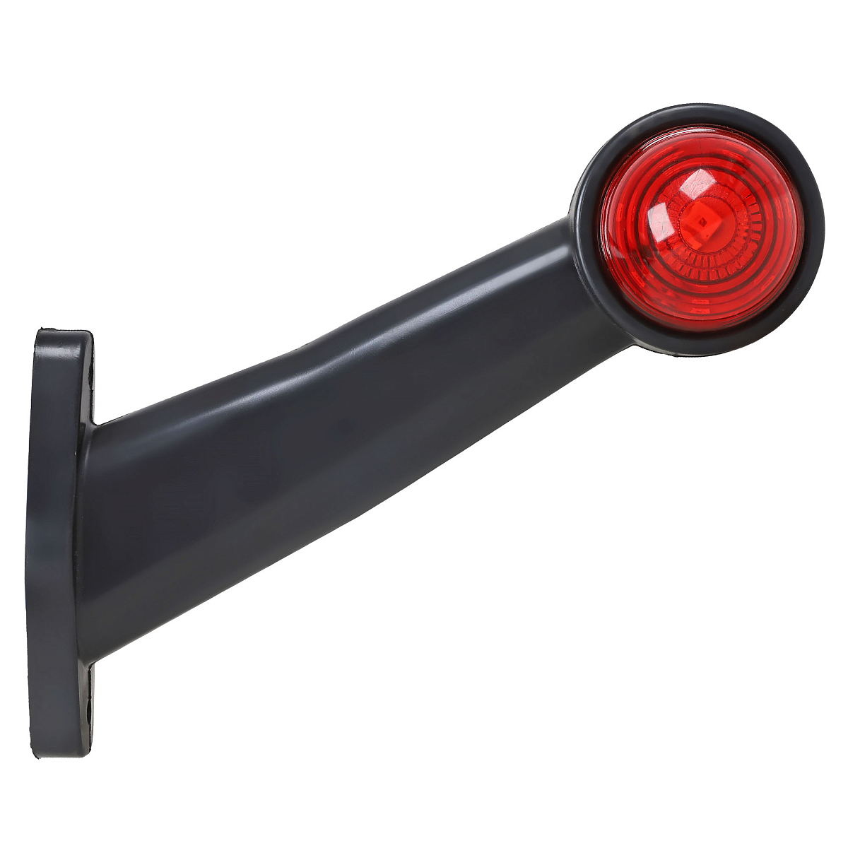 Фонарь габаритный светодиодный (огонь контурный), 12/24В, круглый, красный + белый, комплект 2 шт.