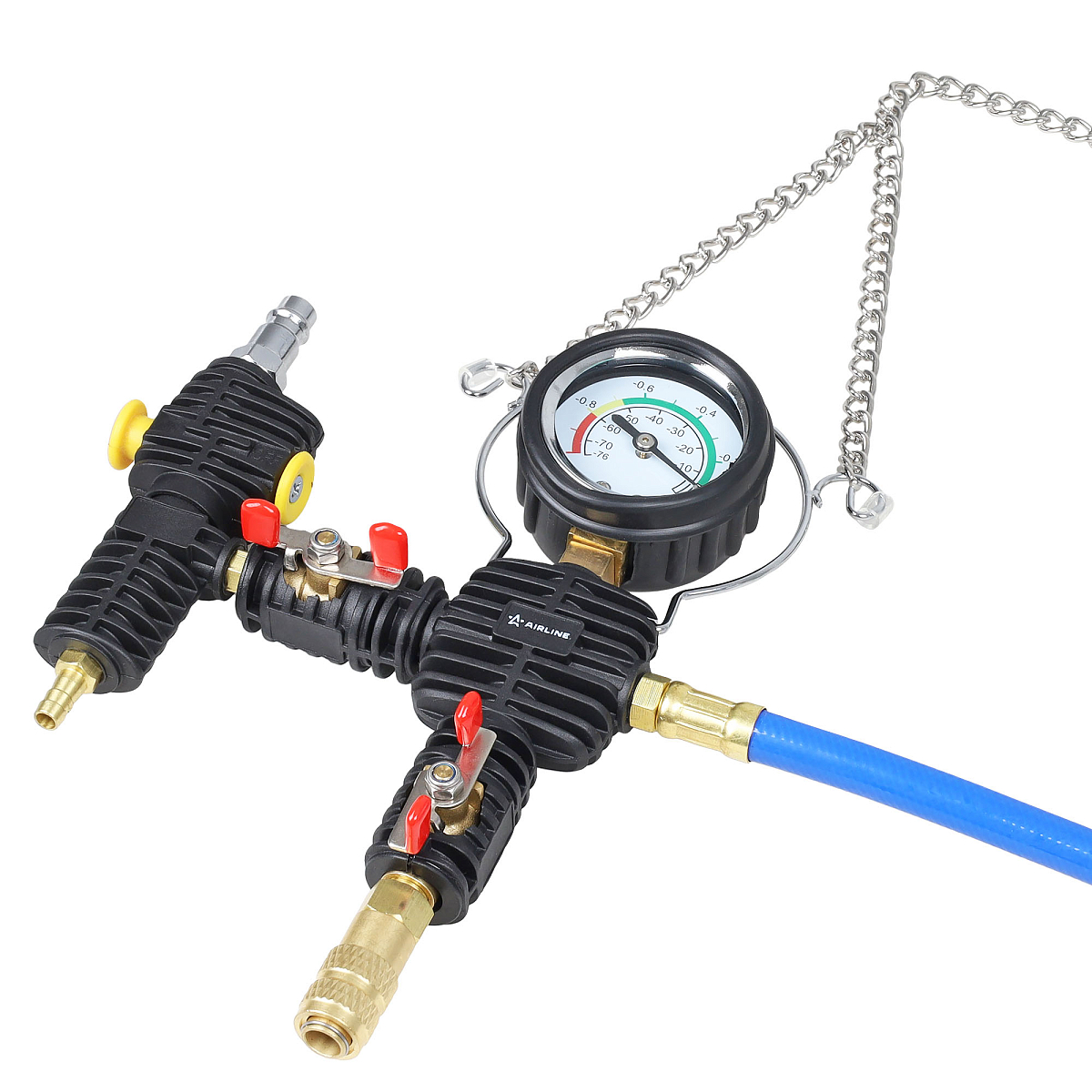 Приспособление для замены охлаждающей жидкости вакуумное, набор 4 пр., кейс