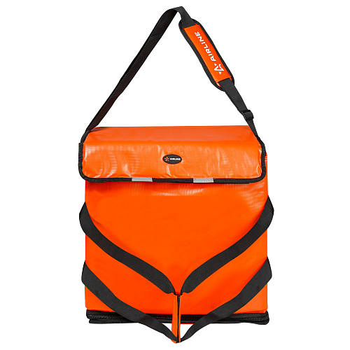 Сумка-холодильник (термосумка) для пиццы, 55л, 47*47*25см, быстрый доступ, оранжевая