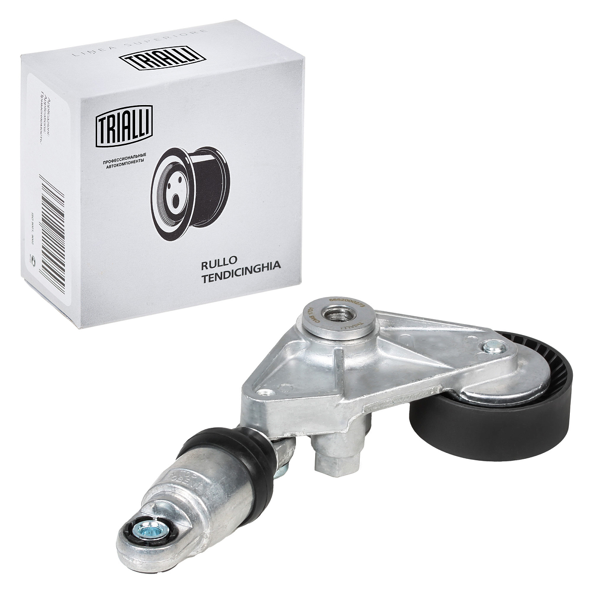 Ролик приводного ремня для автомобилей SsangYong Actyon (05-) 2.0d (с натяжным механизмом) с кронштейном и амортизатором