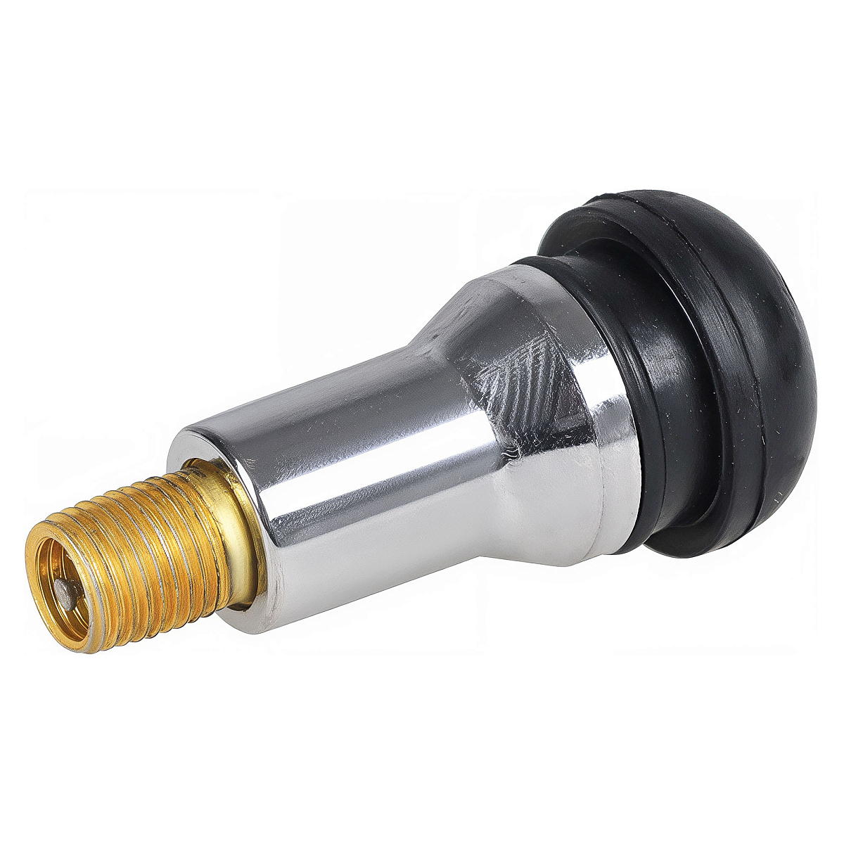 Вентиль для б/к шин TR413AC, c декор. колпачком, хром, 4 шт.