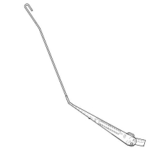 Рычаг стеклоочистителя для автомобилей КАМАЗ Евро (н/о, 480 мм, крюк)