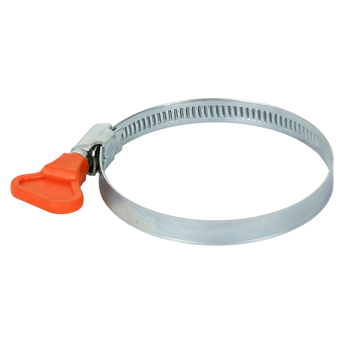 Хомут червячный 50-70/9мм с ключом, стандарт, W1(оцинк.)