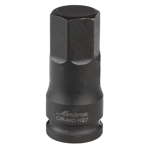 Головка ударная торцевая 1/2"DR внешний шестигранник H27, L=78мм
