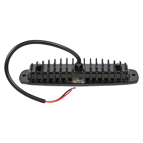 Фара светодиодная прямоугольная врезная, 6LED, ближний свет, 18Вт, 185х60х35мм, 12/24В, PLUS