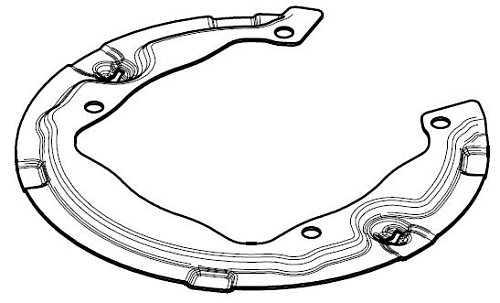 Кожух заднего правого/левого тормозного диска для автомобилей BMW 7 (F01) (07-)