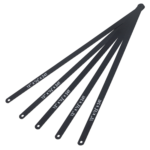 Полотно для ножовки по металлу универсальное, L=300мм, 5шт., 24TPI