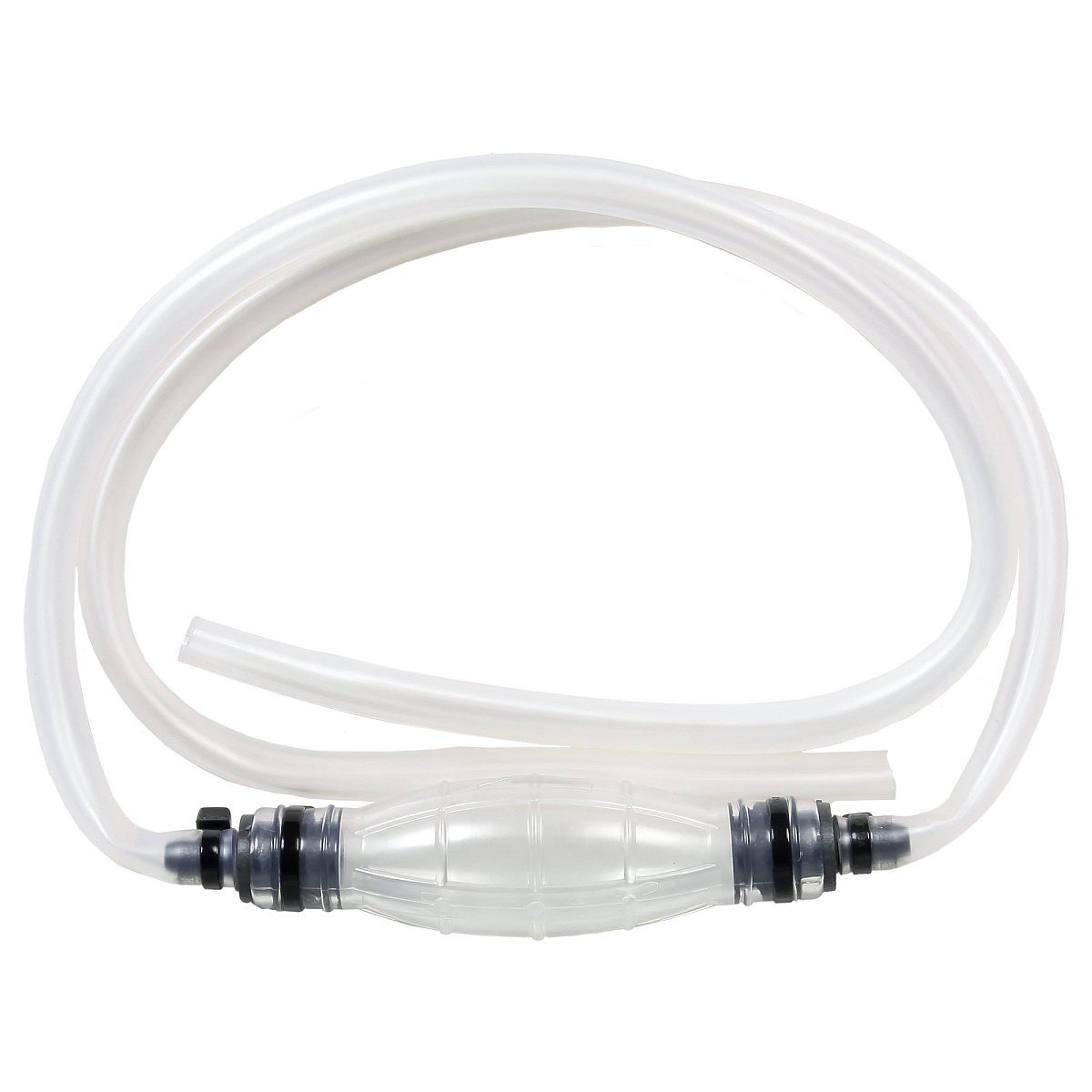 Насос для ручной перекачки топлива "Груша" 1.5м с клапаном, прозрачный