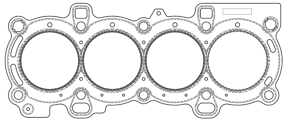 Прокладка ГБЦ для а/м Ford Fusion (02-)/Fiesta (01-)/Focus I (98-) 1.6i [FYJA...] (с 11/02)