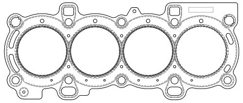 Прокладка ГБЦ для а/м Ford Fusion (02-)/Fiesta (01-)/Focus I (98-) 1.6i [FYJA...] (с 11/02)