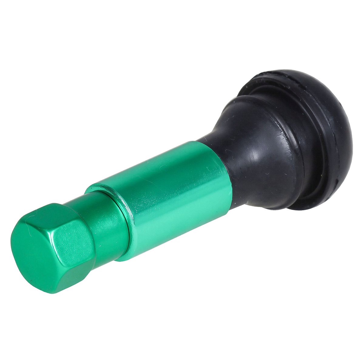 Вентиль для б/к шин TR414C c декор. колпачком, зеленый
