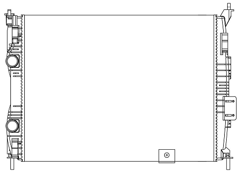 Радиатор охлаждения для автомобилей Qashqai (06-) 1.6i MT