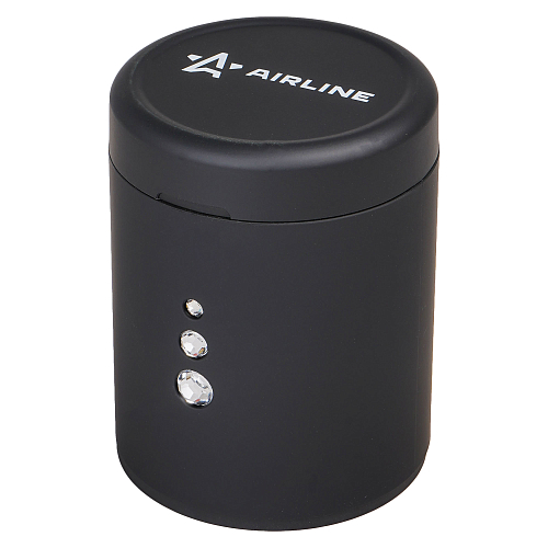 Пепельница в подстаканник с автоматической подсветкой, цвет черный