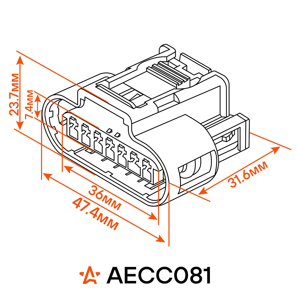 Разъём 7 pin с проводами для катушки зажигания Chevrolet, Opel