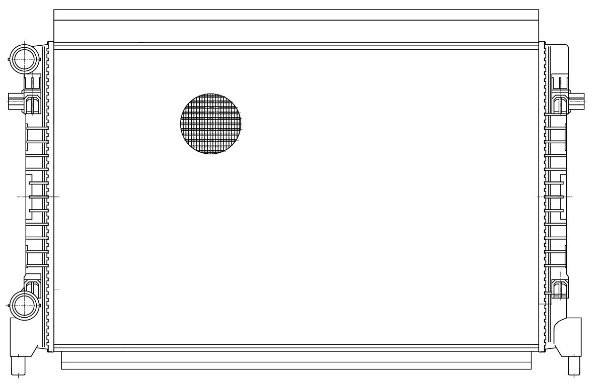 Радиатор охлаждения для автомобилей Octavia A7 (13-)/Golf VII (12-) 1.6i