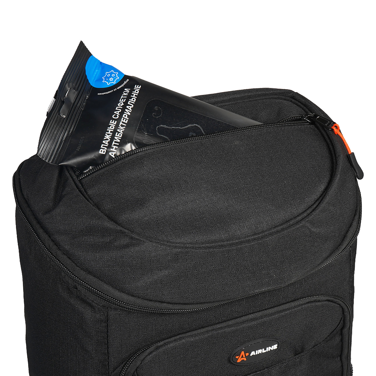 Терморюкзак (термосумка) 27 л, 46*32*19см, водонепроницаемый, черный