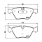 Колодки тормозные дисковые передние для автомобилей BMW 5 (E60) (03-)