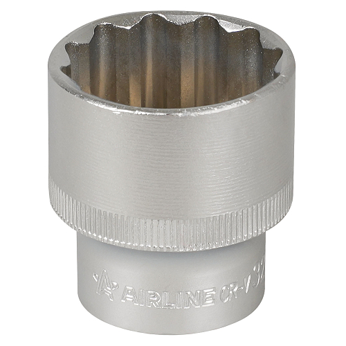 Головка торцевая 1/2"DR двенадцатигранная 32мм, L=38мм пласт.подвес