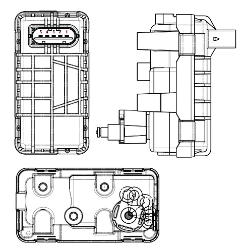 Актуатор турбокомпрессора для а/м PSA Boxer (11-)/Jumper (11-) 2.2D E-5 (GTB1749VK)