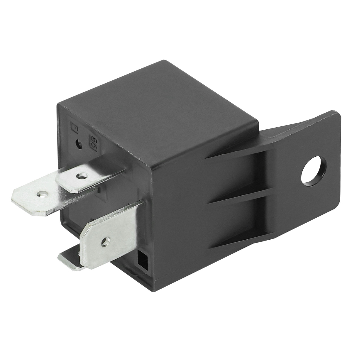 Реле защиты стартера 12V 50A 4 контакта (без резистора, с кронштейном)