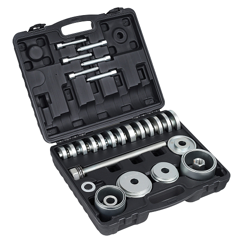 Оправки для монтажа и демонтажа ступичных подшипников, набор 31пр., кейс