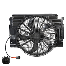 Электровентилятор кондиционера для автомобилей BMW X5 (E53) (00-) G (с кожухом и модулем управления)