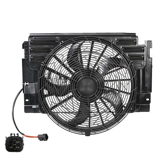 Электровентилятор кондиционера для автомобилей BMW X5 (E53) (00-) G (с кожухом и модулем управления)