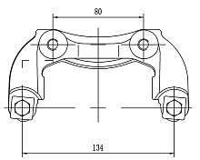 Скоба тормозного суппорта для автомобилей Лада 2110 (R13) передняя