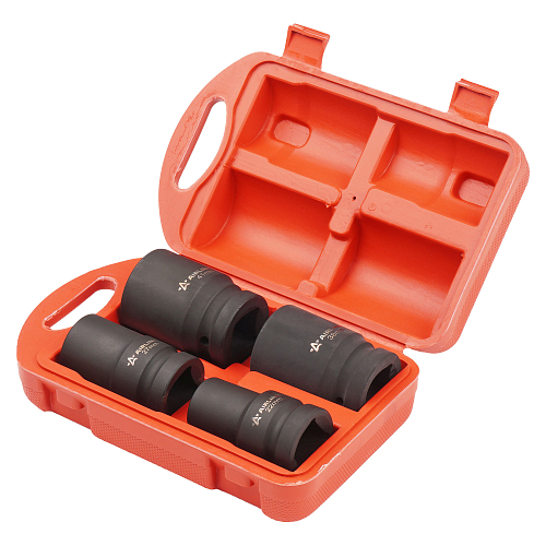 Набор головок ударных 1"DR L=78мм, 4пр. (22-41мм) пласт. кейс.
