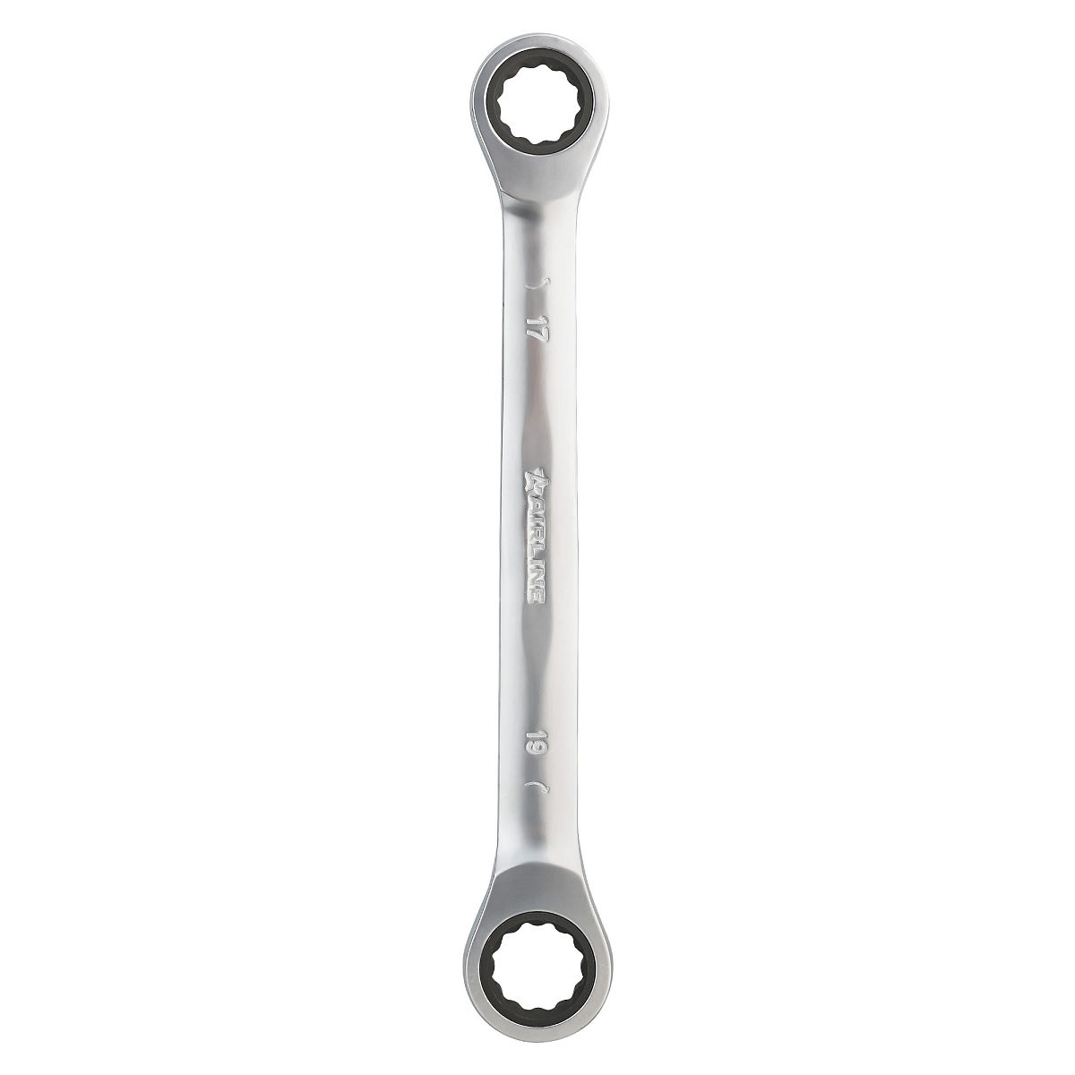 Ключ накидной трещоточный 17х19мм PRO, пласт.подвес