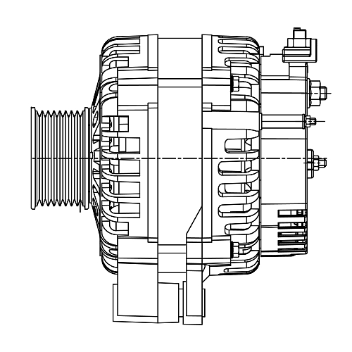 Генератор для автомобилей FAW Tiger с дв. WP4.1 ЕВРО-5 55А