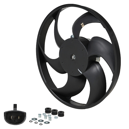 Электровентилятор охлаждения для автомобилей Лада 1117 Калина, 2123 Нива (без кожуха)