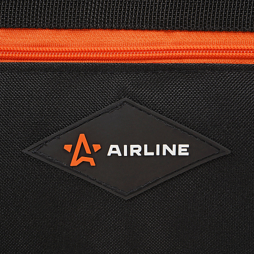 Сумка дорожная автомобильная, средняя (49*24*20 см), черн./оранж.