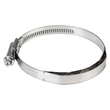 Хомут червячный 70-90/12мм с пружинной вставкой, W2 (нерж.)