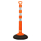 Столбик парковочный 750мм(СПУ) 3 световозвр.полосы, переносной с утяжел., пластик,оранж.