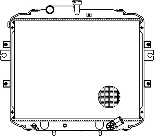 Радиатор охлаждения для автомобилей Hyundai H-100 Porter II (04-)
