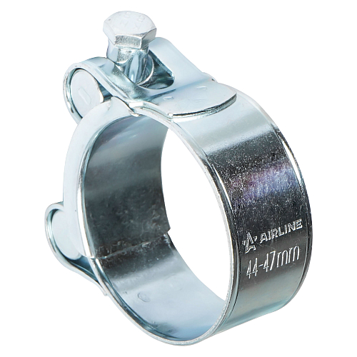 Хомут силовой 44-47/22мм, шарнирный, W1(оцинк.)