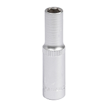 Головка торцевая 1/4"DR шестигранная 6мм, L=50мм
